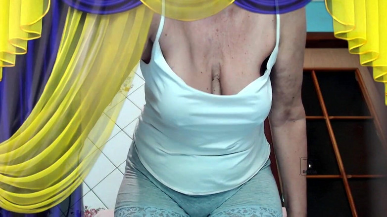 Lukerya: Old Sexy Lukerya. Long Pantaloons with Lace Cut Into the...