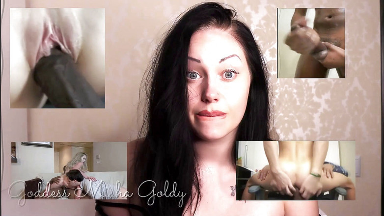 Goddess Misha Goldy: 大黑屌荡妇训练节目!!
