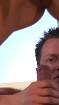 Two big milf have their way with his cock