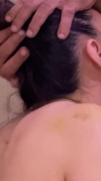 Stepdaughter Deepthroat and Swallow Cum