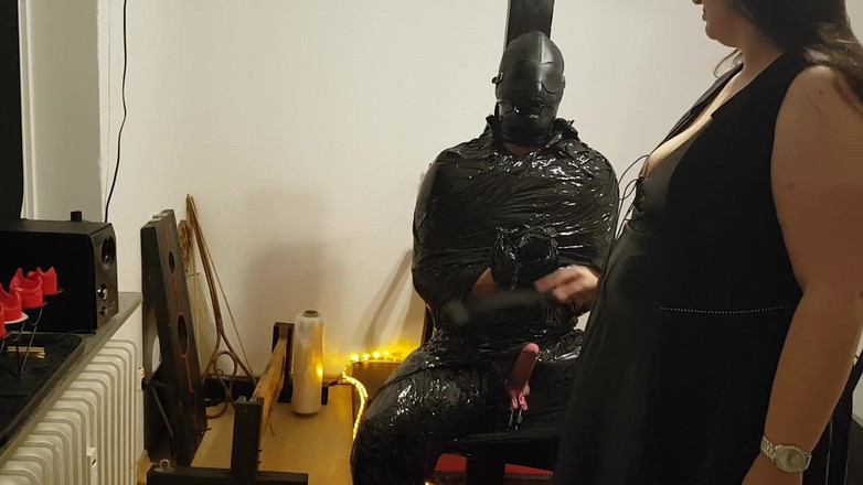 DOMINATRIX6: Foil Bondage Hamba Bahagian 2 - Filem Berpaut Mumia Dan Pinggir Kepada...