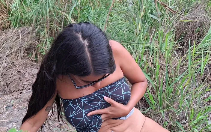 Lady: Perverted Old Man Fucks His Busty Stepdaughter in the Jungle...