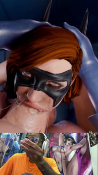 Huge Cock Futa Power Girl Fucks and Cums All Over Batwoman’s Cute Slutty Fucking Face