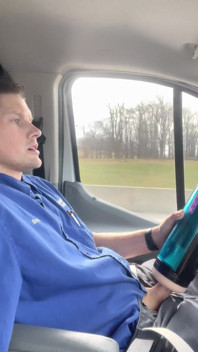Driving and Fucking a Toy My Boss Bought Me