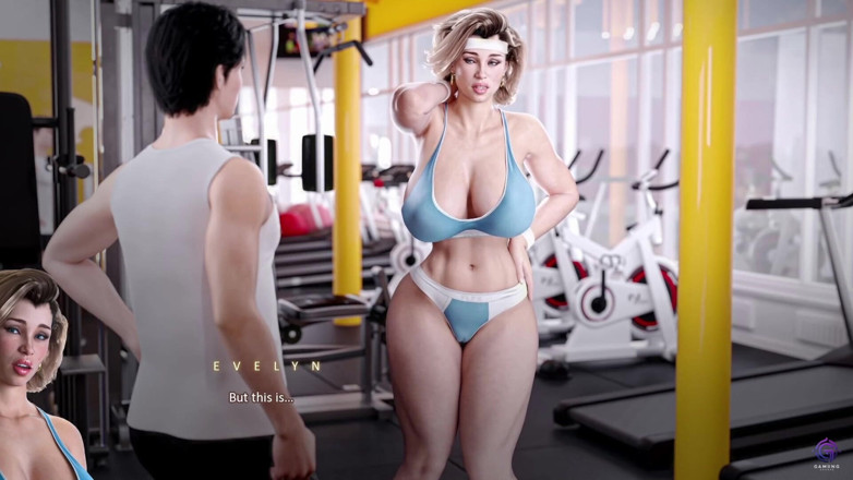 Gaming Anurag: Horny MILF Stepmom Sucks Stepson's Big Cock After workout - 3D Hentai Game -...