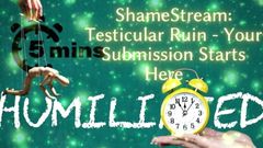 Goddess Misha Goldy: Shamestream: Zničení varlat - vaše podřízení začíná zde