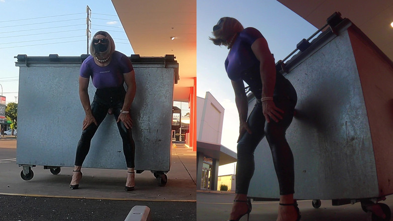 Muscle Sissy Slut Jessica: Troia muscolosa esposta e scopata in pubblico