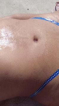 Showing My Pussy After Sun Tanning