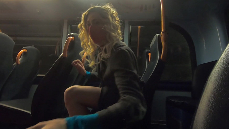The Midnight Minx: Mini skirt bus wank