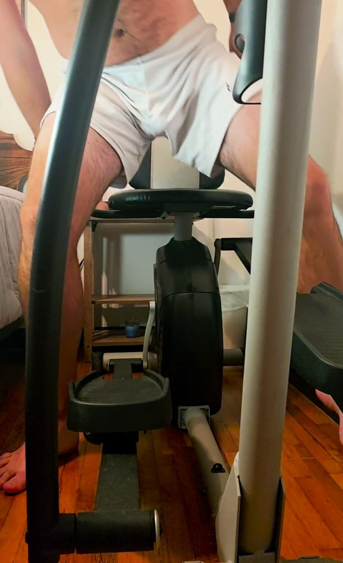 Beary Jax: Beary Ride the Exercise Bike Until He Cums