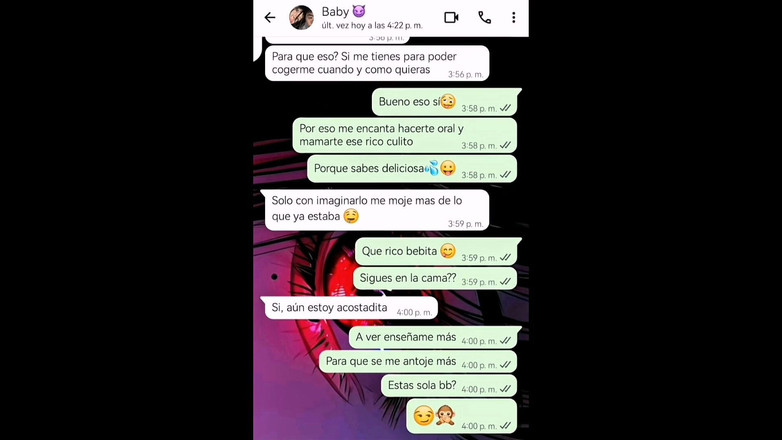 Natasha Caseros: Conversation whatsapp torride avec ma copine se termine par une...