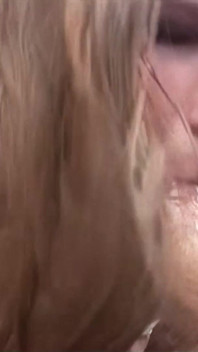 Blonde Teen Megan Secretly Gives Her Step Brother a Blowjob and Gets Covered in Cum