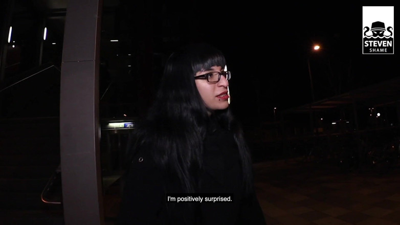 Steven Shame: 8 cali wielki czarny kutas, hardcore międzyrasowy na zewnątrz w...