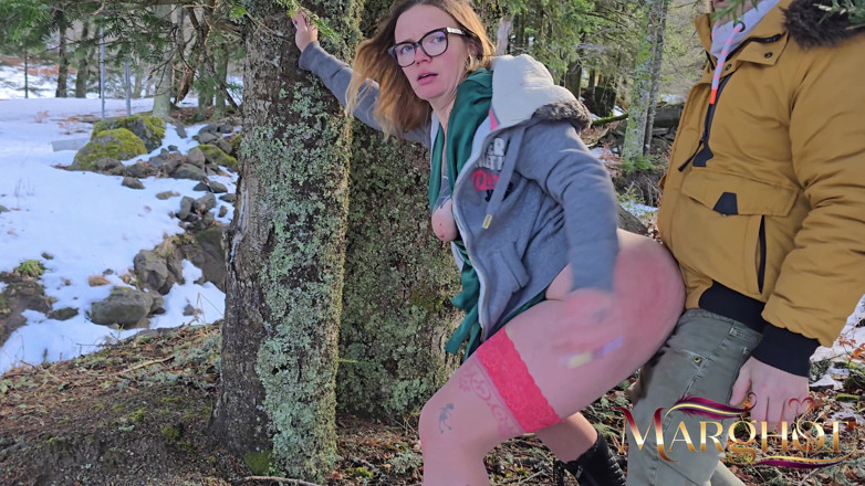 Sexymarghot: Snowy Forest I Suck My Boyfriend and a Walker, He...