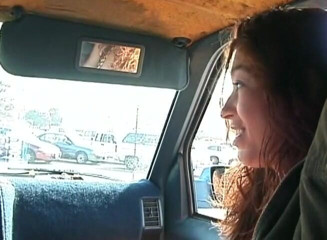 Latin Bang: Latin babe sucks guy's cock in the car and gets...