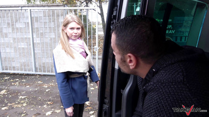 Take Van: Stranger offers a ride to cute lost blonde and fuck...