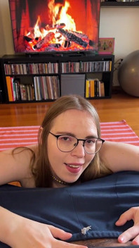 Blonde Girl Gives a Sloppy Blowjob and Gets a Facial