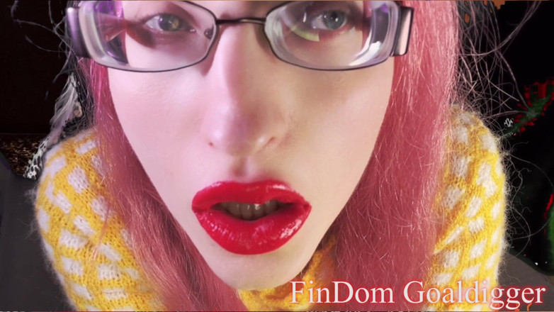 FinDom Goaldigger: Transformasi bibir besar oranye
