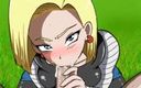 Miss Kitty 2K: Dragon Ball - Android 18 - минет в видео от первого лица, часть 12