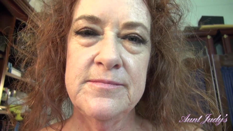 Aunt Judy's: Auntjudys - Your Horny Mature Stepaunt Ms. Ginger Catches You Masturbating (pov)