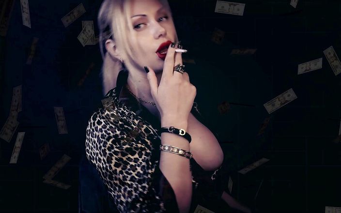 Goddess Misha Goldy: Smoking mesmerize and wallet draining