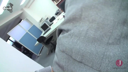 HMJM Japan: Beautiful Japanese sucks boss cock and get cum mouthed in...