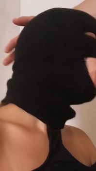 ดูดควยแบบน้ำลายยืดใส่หน้ากาก - ฉีดน้ำว่าเยอะเต็มหน้า