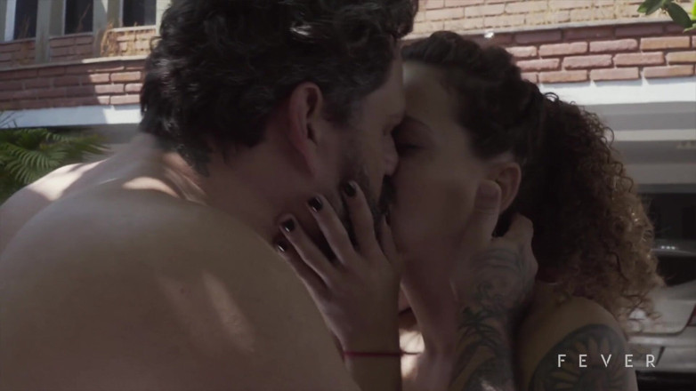 Fever Films: Two hot brunettes share horny old man