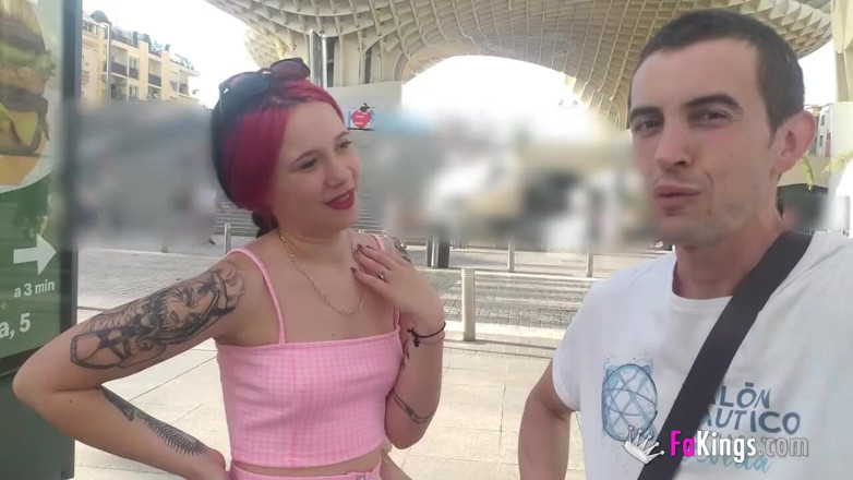 FAKings: Spanish tourist meets Sevilla and gets drilled all around town!