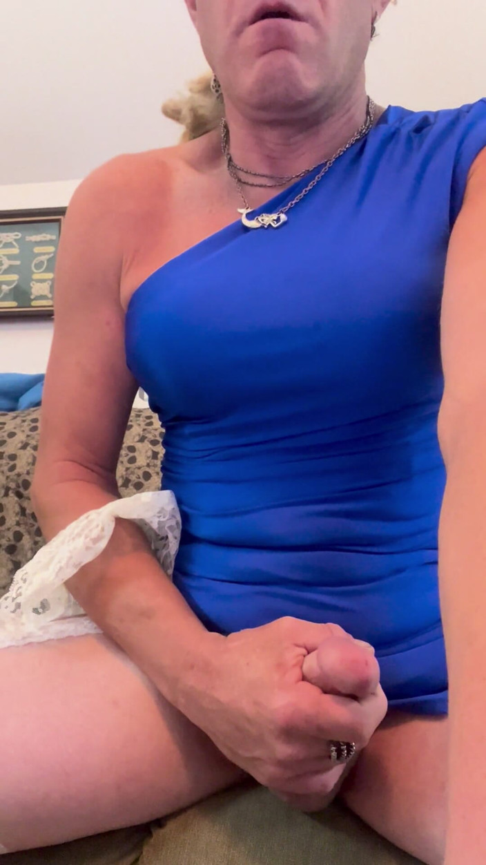 Queen Chalene: Hot Blue Dress