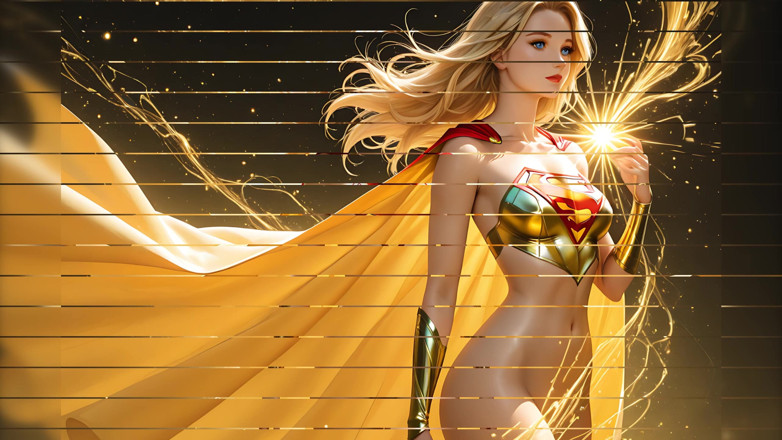 LustRender: Lustrender: Elf Heroine Golden Mist Descent Radiant Glow - Ai Video