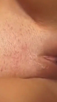Brunette Babe Dripping Cum After Intense Fingering and Pounding