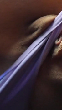I Rub My Shiny Bikini on My Petite Pussy
