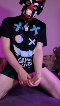 Playful Pup Jerks and Cums in Every Pose