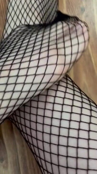 Fishnet Stockings on Feet