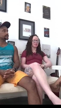 Orgy with a Naughty Threesome of Hot Brunettes and a Naughty Albino!
