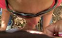 Koach Rock: Schlampiger deeptroath blowjob im forrest sperma in ihr gesicht