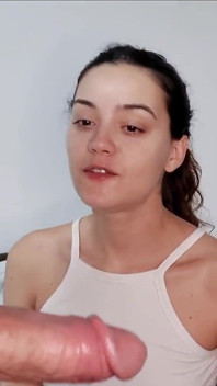 Miluji tvůj penis! Krásná dívka z Argentiny hluboké hrdlo