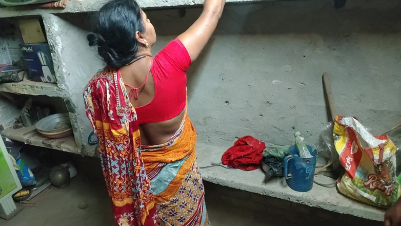 Raju Raju: 혼자 하녀를 보고, 주인은 그녀를 벗기고 그녀를 따먹어. 인도 인도 스타일 색소폰