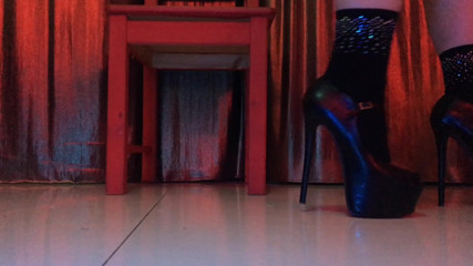 Mistress Hotwife Venus: Socks and high heels tease