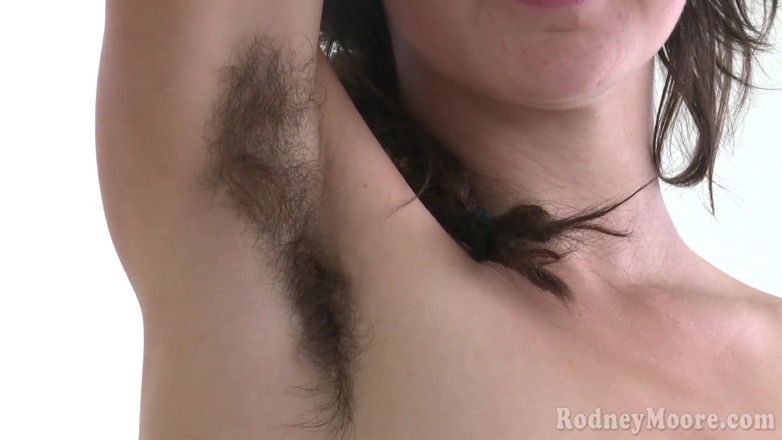 Horny Hairy Girls: Amateur hairy girl with hairy nipples