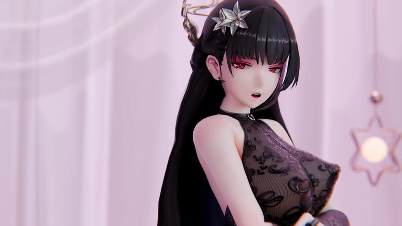 MikuMotion: [mmd] Excuse Me; Erotic Tattoos; Striptease; Black Stockings; Squirting