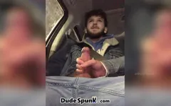 I Asked the Uber Driver to Let Me Jack off My Cock in His Car & He Gave Me a Handjob & I Cum Huge!