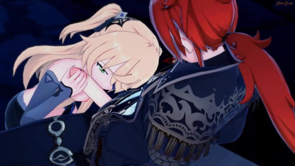 Hentai Smash: Fischl gets fucked against a wall and given a doggystyle...
