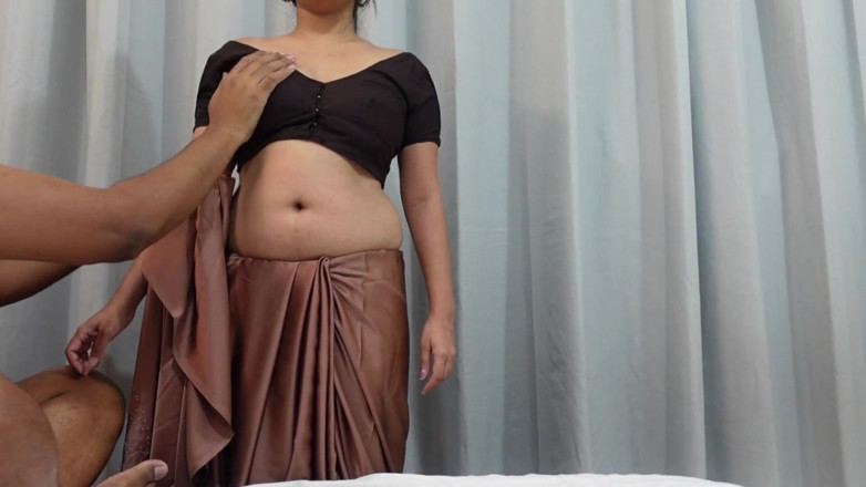 CurvyCumCouple69: Hot Tamil Stepaunty Saree Sex with Indian Saree Desi Doggy...