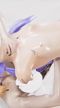 Yaoi - Femboy es follada por una polla muy enorme
