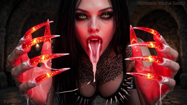 Goddess Misha Goldy: Slave's Claw: Dokud nebudeš moct udělat další drop