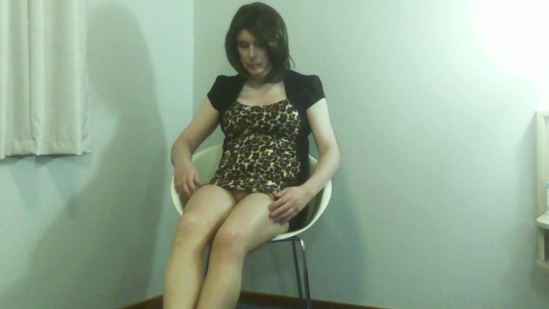 EmmaLeeTV - Nylon Fetish Tranny: Şişkin külotlu çorap ve göt deliği