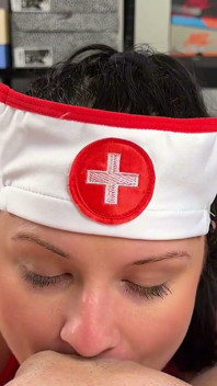 POV Naughty Nurse Blowjob Swallow - Full Version