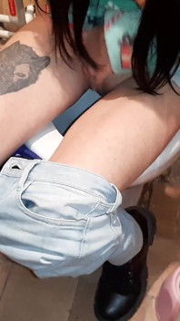 I Caught a Stranger Masturbating on the Toilet in a Public Restroom and We Came at the Same Time